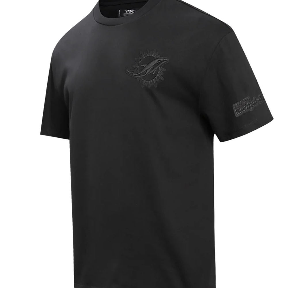 Miami Dolphins PRO STANDARD Logo Black Short Sleeve Tee